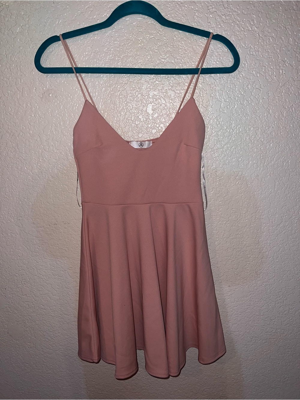 NWT Missguided Dusty Rose Pink Mini Skater Dress